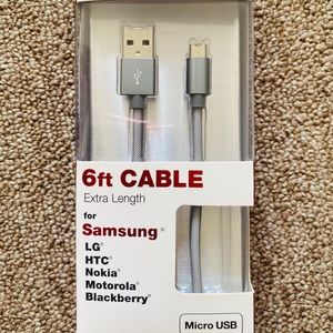 Micro USB Charging Cord-6 ft